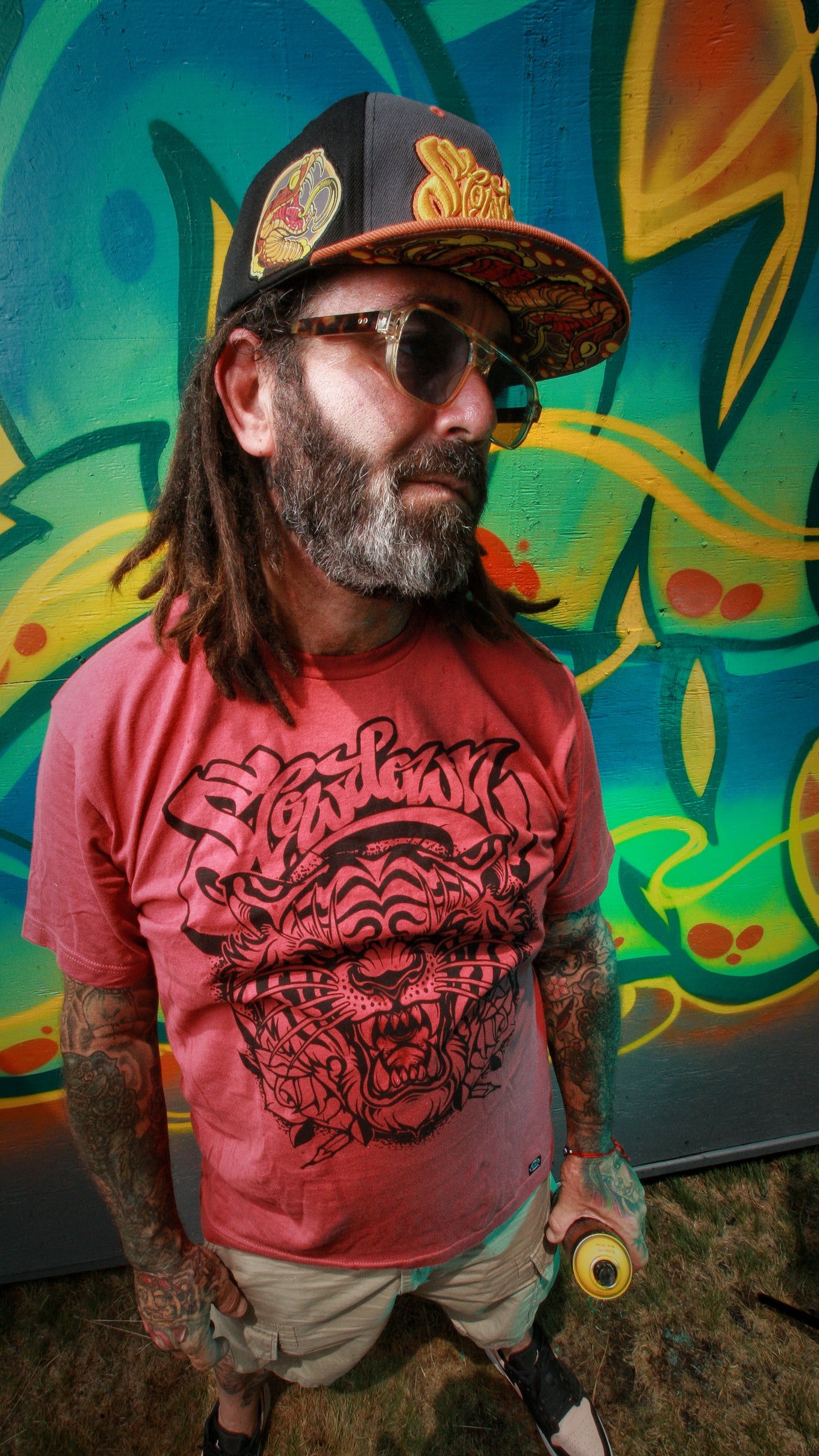 Rust tiger tee