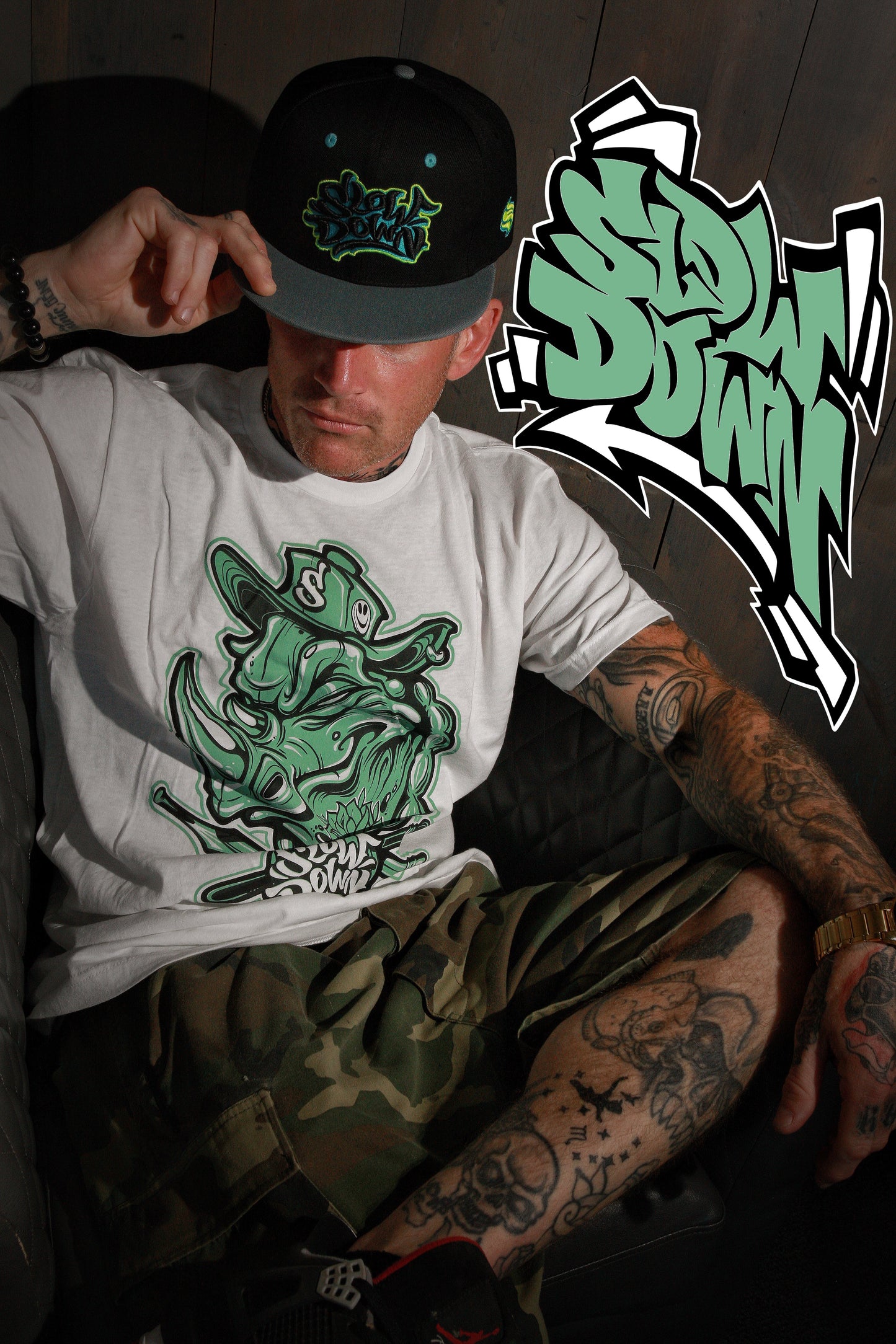Slowdown Rhino tee