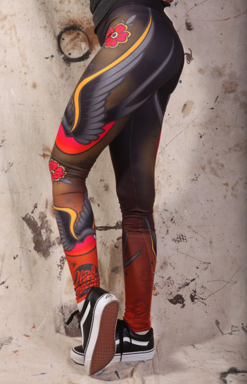 Slowdown Traditonal Tattoo Leggings