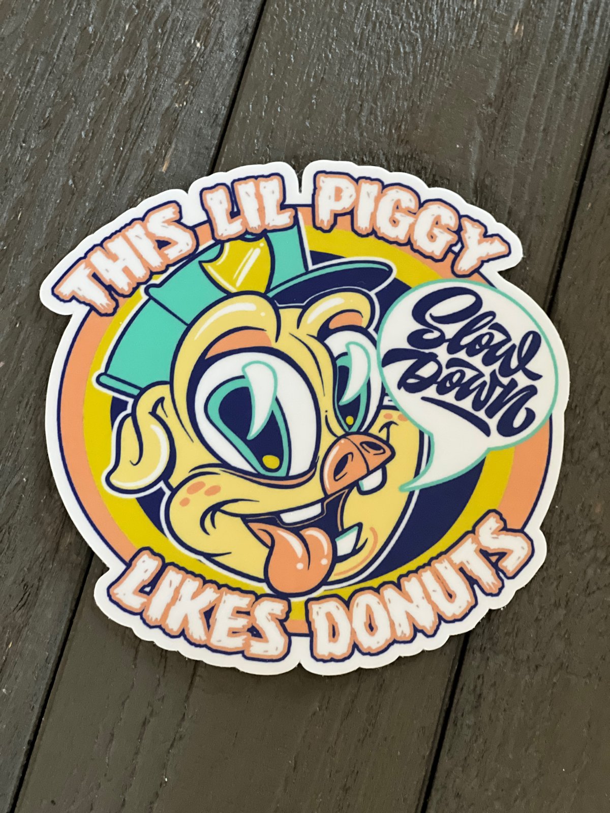 This Lil Piggy Glossy Vinyl Sticker