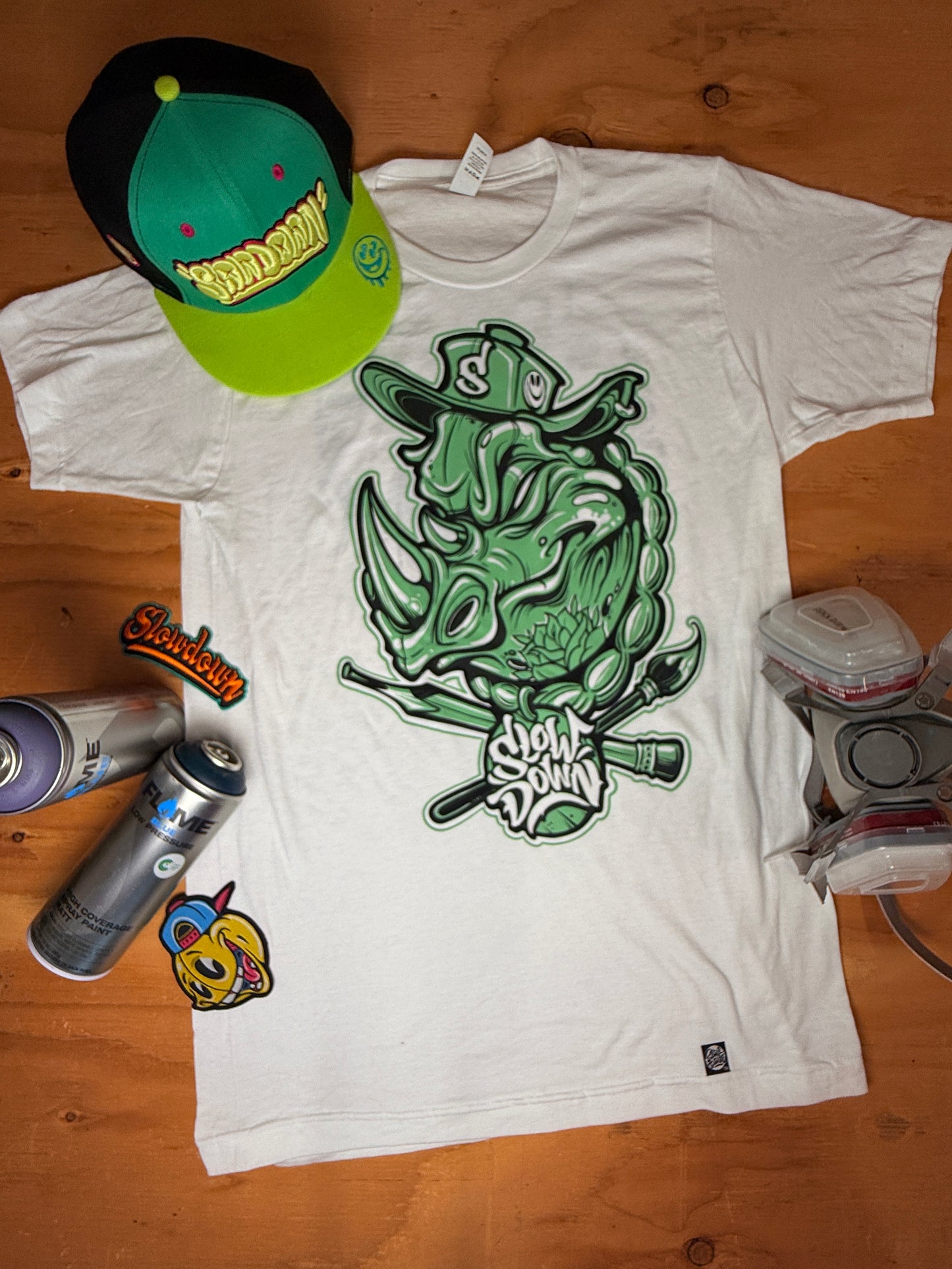 Slowdown Rhino tee