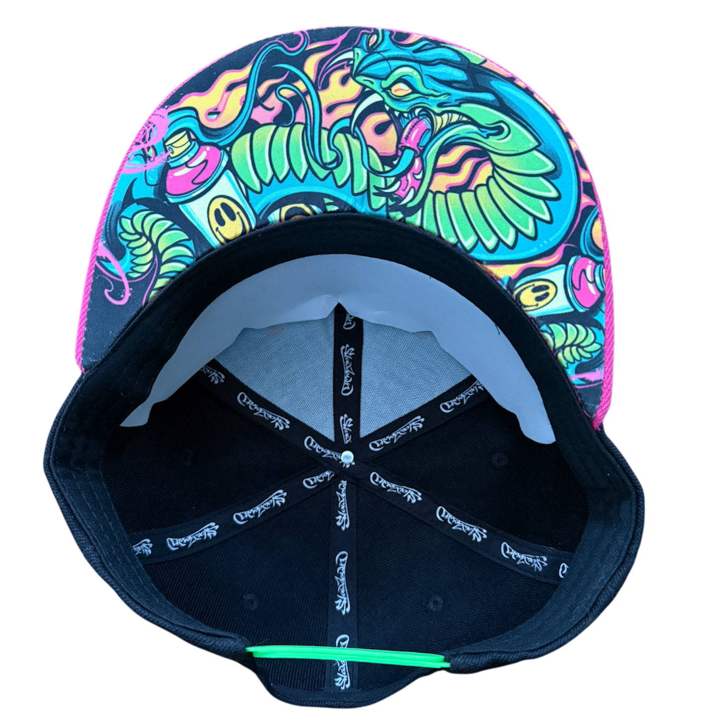 Blue and Pink Snake Snapback