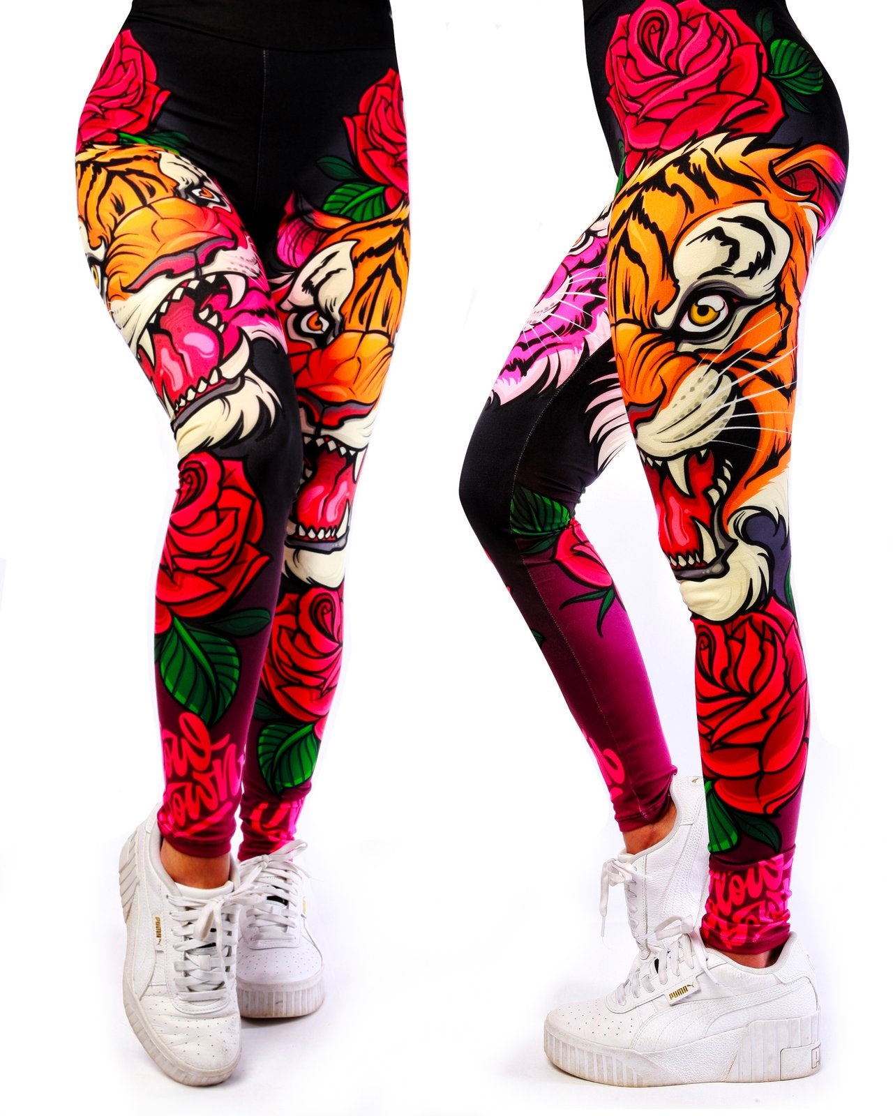 Slowdown Tiger Rose Leggings