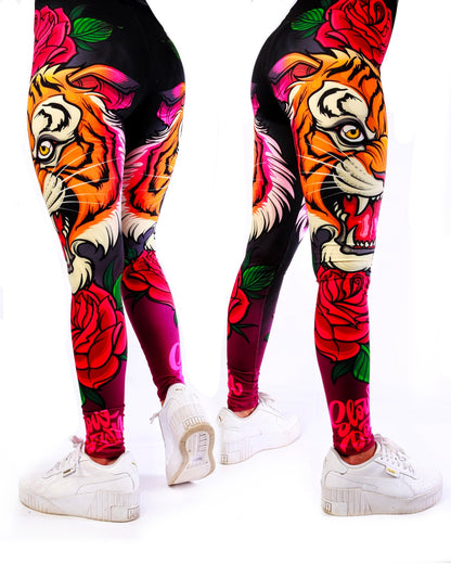 Slowdown Tiger Rose Leggings