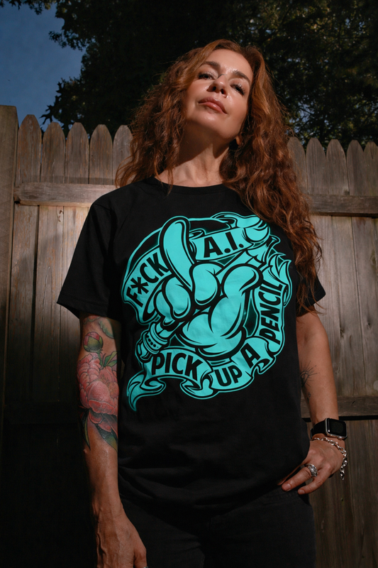 2026 F*ck AI PICK UP A PENCIL TEE