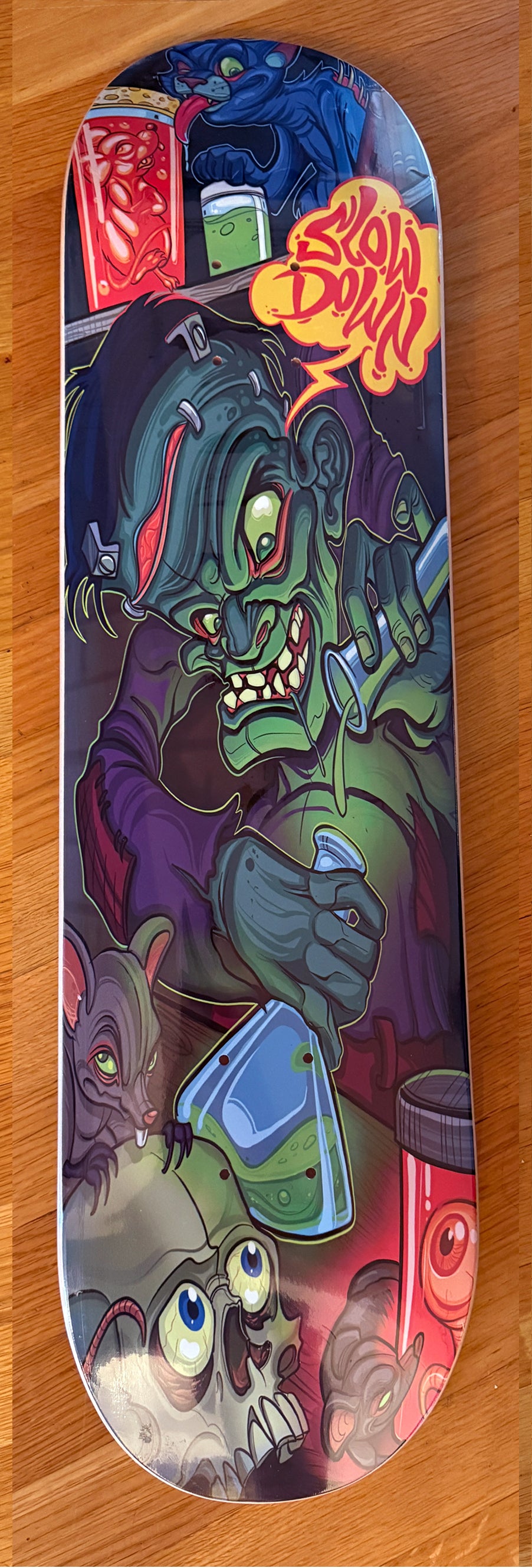 Slowdown  Frankenstien  SKATE DECK